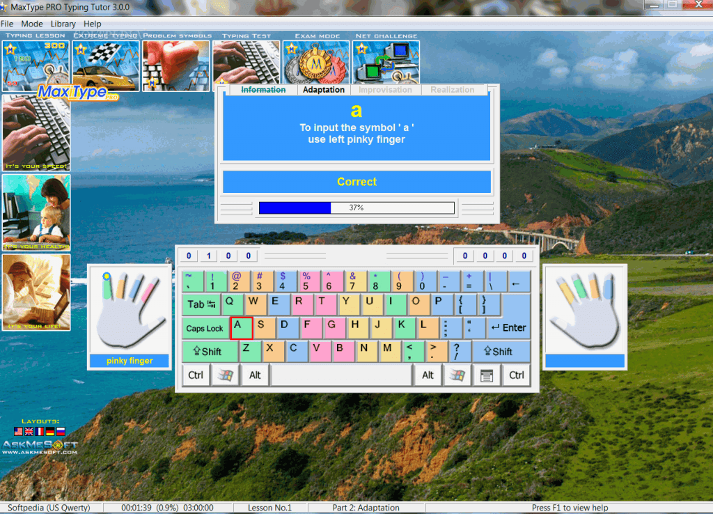 Keykey Typing Tutor 2 7 8 Download Free