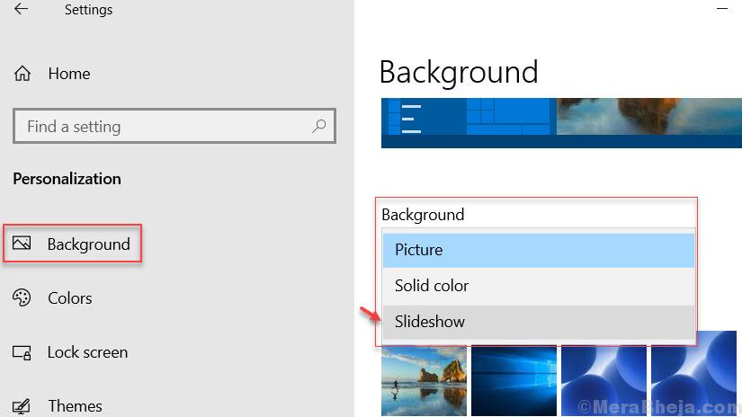 windows 10 background slideshow 10 seconds