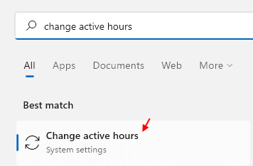 Change Active Hours