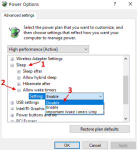 Prevent windows 10/11 rebooting in sleep mode to install update