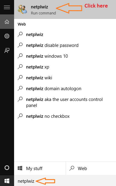 netplwiz