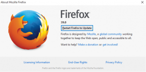 restart firefox to update