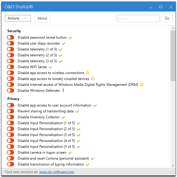 peerblock windows 10 spying