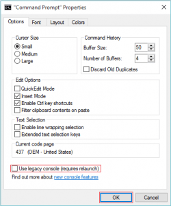 Allow Legacy Console for Command Prompt in Windows 10 html m849d1d0