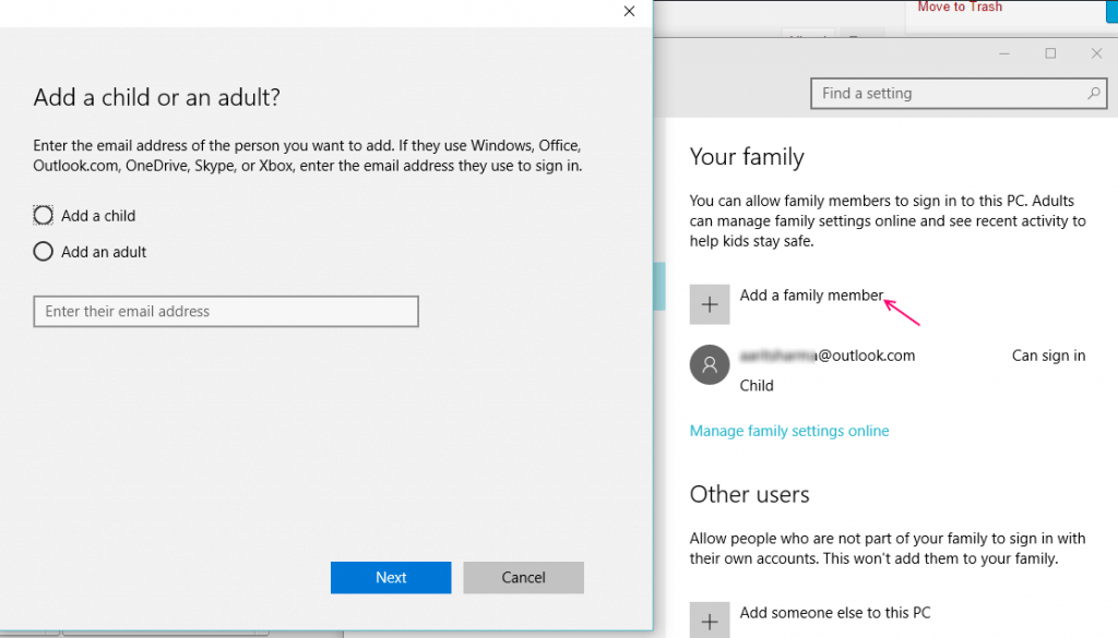 How To Create New Family Member Account In Windows 10