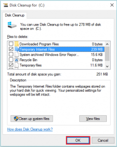 How to delete unused files in windows 10 using Disk Cleanup