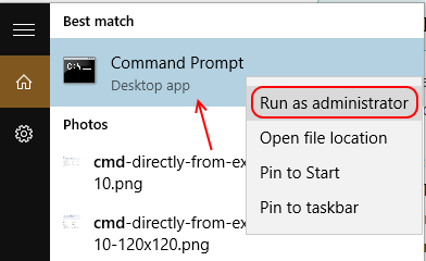 cmd admin for wi fi hotspot step 1