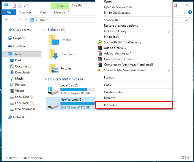 How to Enable Quota Management for disk in Windows 10