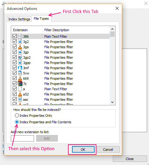 windows 10 search for text in files