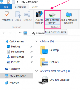 map network drive 1