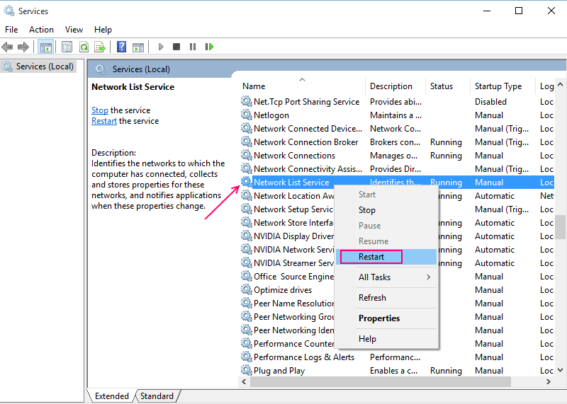 network-list