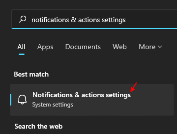 Notification Settings Search Min