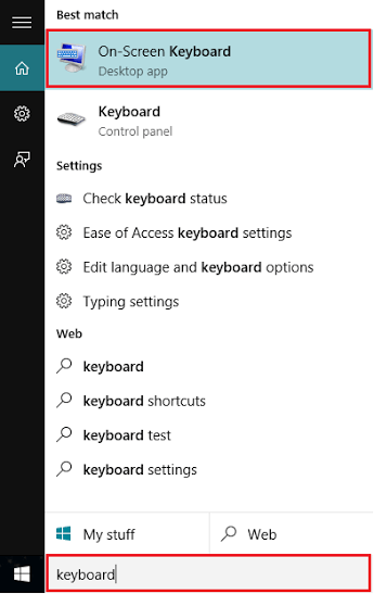 windows 10 keyboard sound