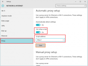 How to Set Up Proxy server in Windows 10