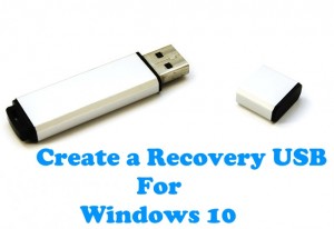 recovery usb drive win 10