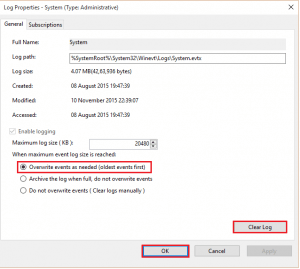 Event Viewer Windows 10 7