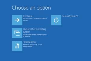 advanced boot option