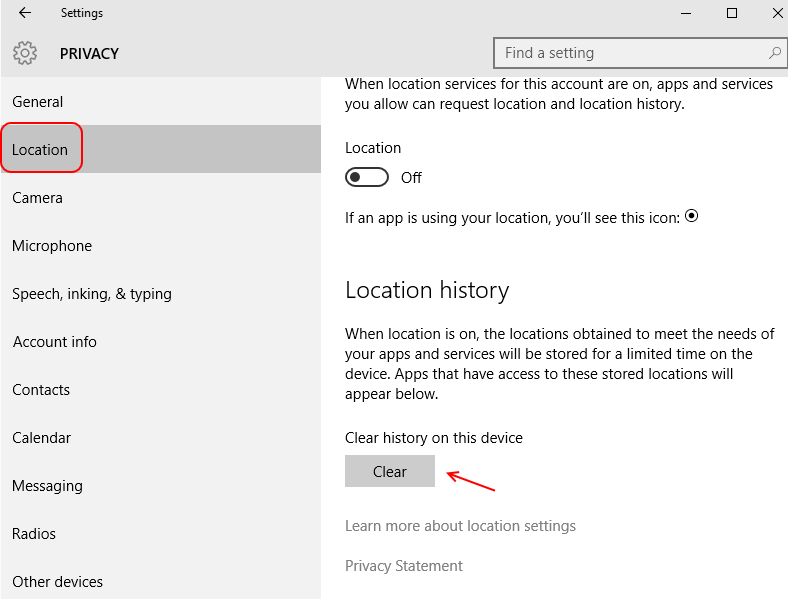 clear-location-cache-windows-10