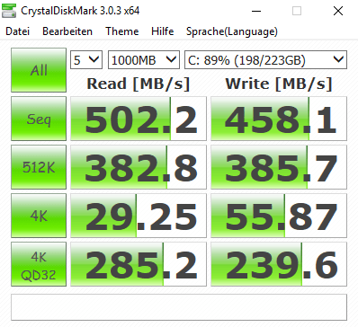 crystaldiskmark 1 min