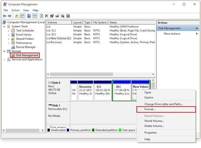 fat32 to ntfs windows 10