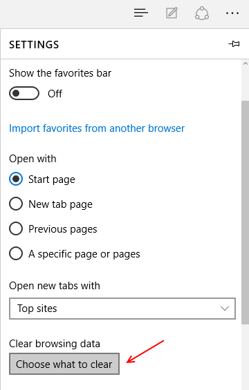 micosoft-edge-clear-cache