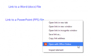 office online document chrome