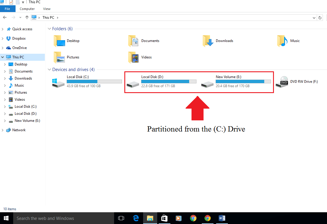 How to Delete a Drive Partition in Windows 10