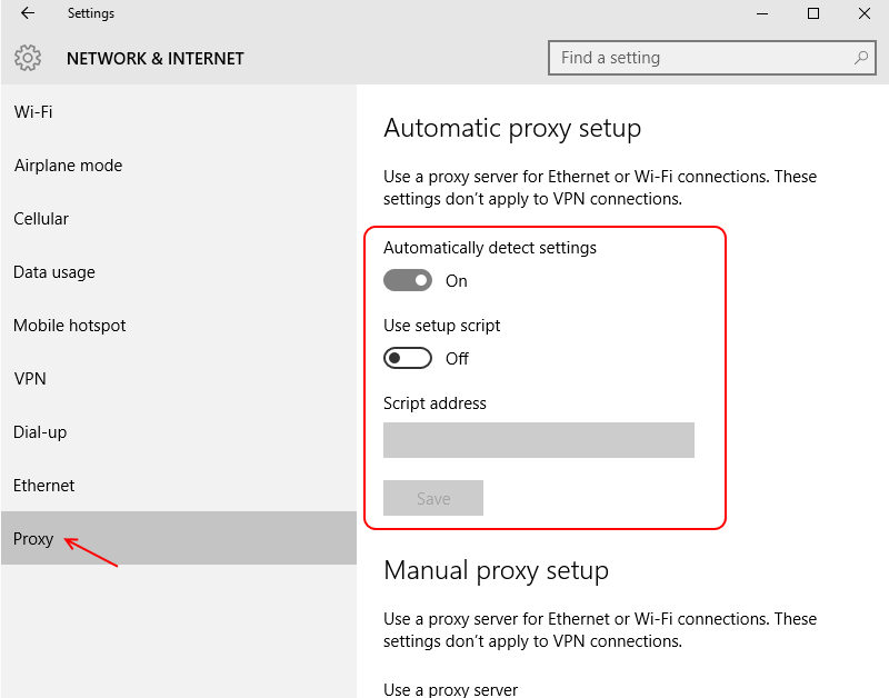 Edge Proxy Settings Group Policy