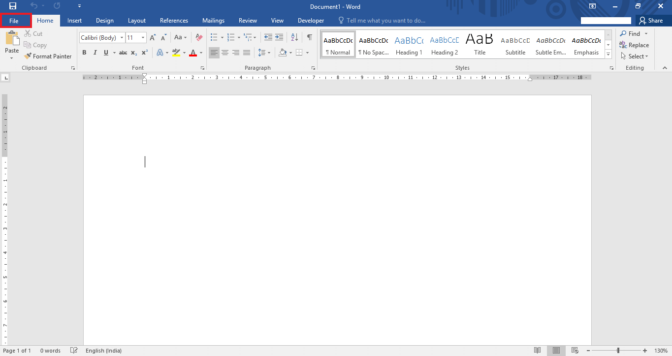 send-word-document-email attachment-Word-2016-2