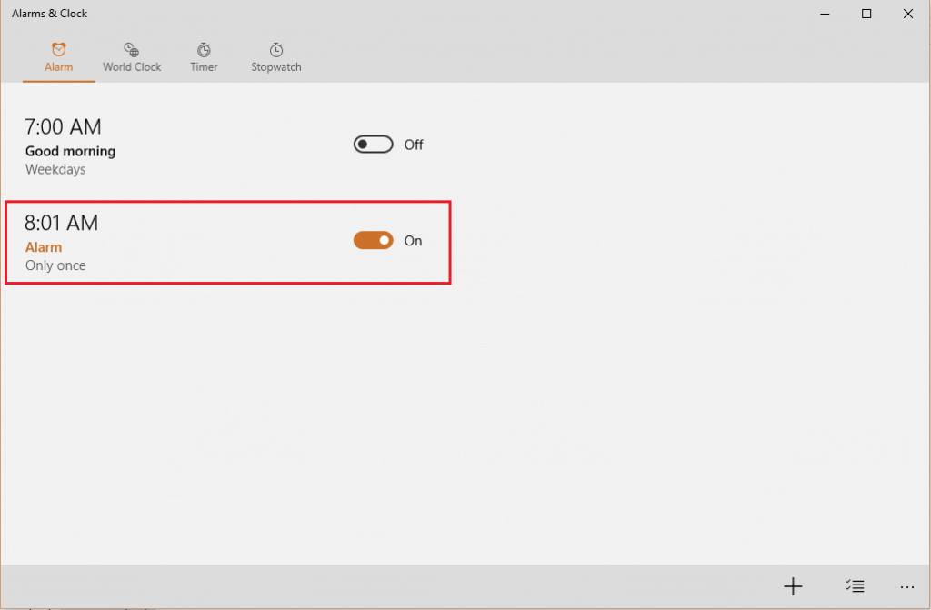 How to Create an Alarm in Windows 10
