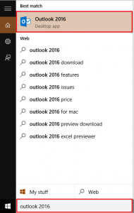 How to setup an email account in Microsoft Outlook 2016