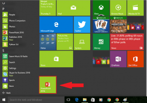 win 10 start menu pin office app pinned start 1 min