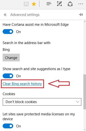 Steps to Clear Bing Search History on Edge Browser