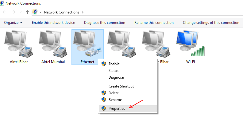 ethernet-right-click-properties