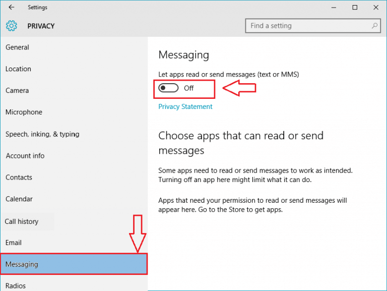 How to turn off privacy settings in new windows 10 update