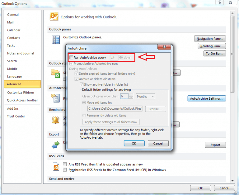 How To Turn On Auto Archive Feature In Outlook