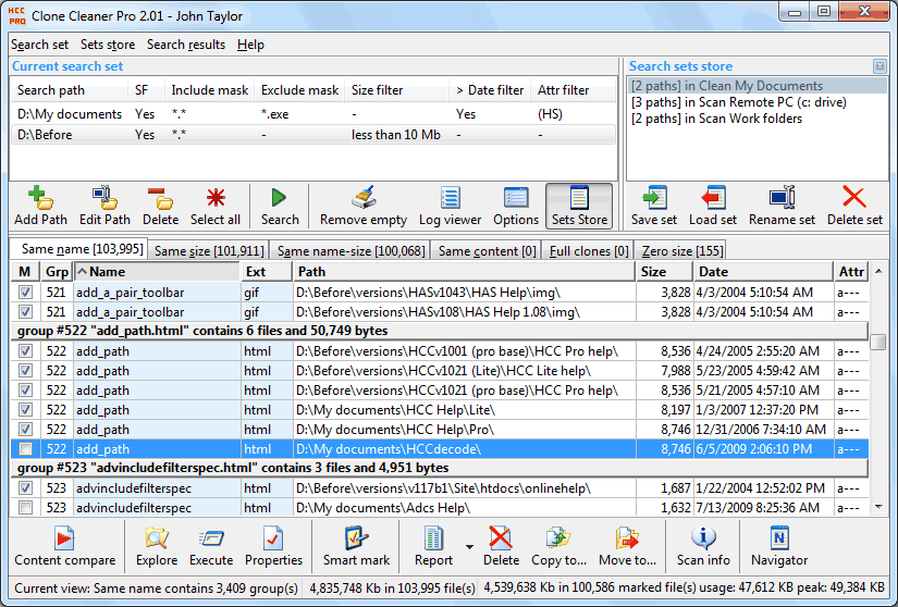 duplicate file scanner windows