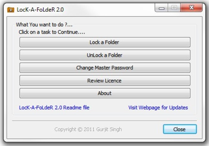 folder lock key for 7.5