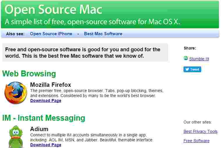 Free mac os software