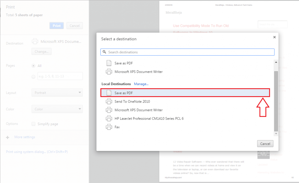 How To Save Any Webpage As PDF Using Google Chrome