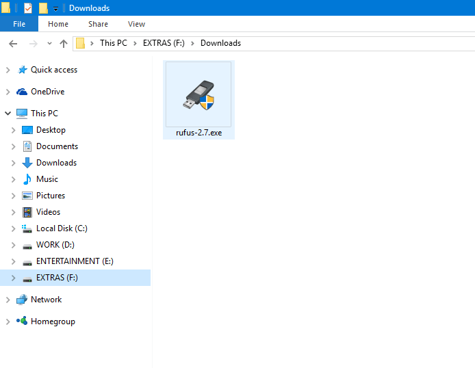 can rufus create bootable usb from .xml files