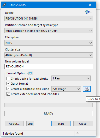 rufus error while partitioning drive