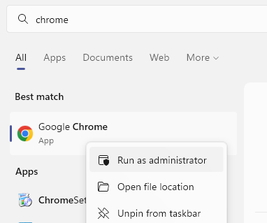 Chrome Admin Min