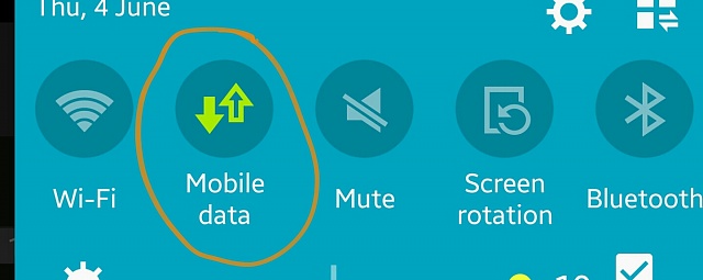 Mobile Data Off