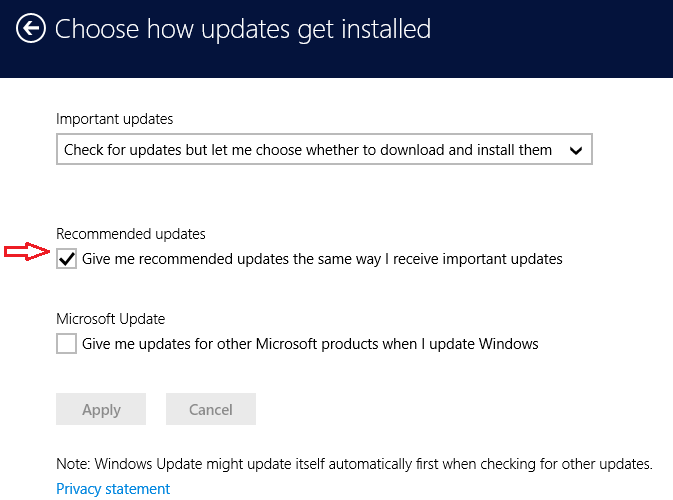 Prevent Windows 10 Recommended Update Notice In Windows 7 8 1