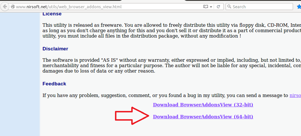 BrowserAddonsView download page