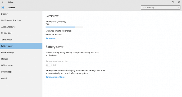 Find Battery Consuming Apps Using Battery Saver In Windows 10