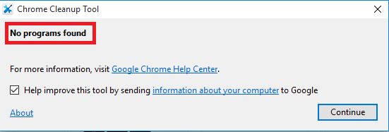 how effectibe is google chrome cleanup tool