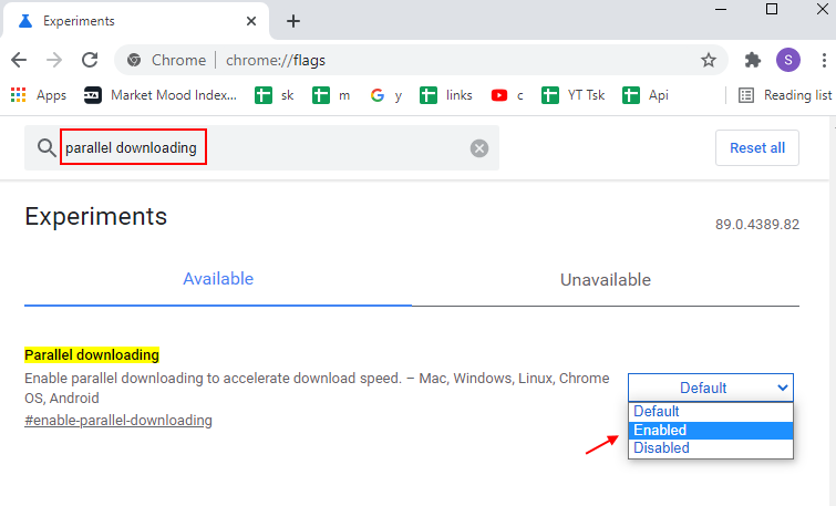 Chrome enable parallel downloading. Chrome://Flags/#enable-Parallel-downloading. Flags enable-Parallel-downloading.