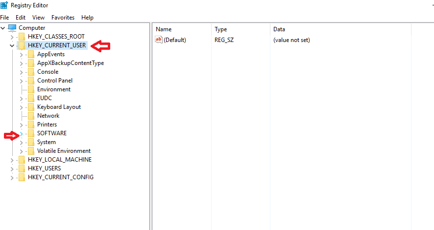 Hkey current user control panel colors